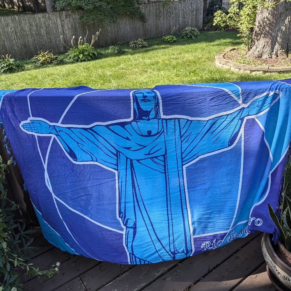 Brazilian Beach Canga Wrap Cristo Christ